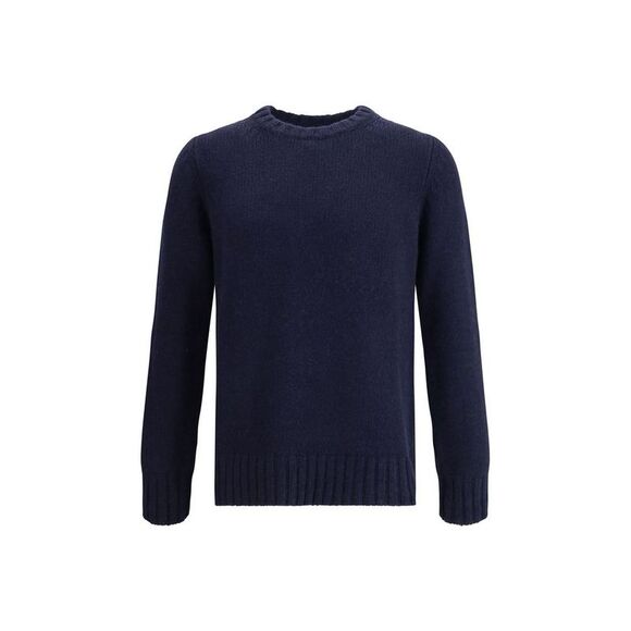 Aragona Cashmere Blue Merino Wool Men's Sweatshirt